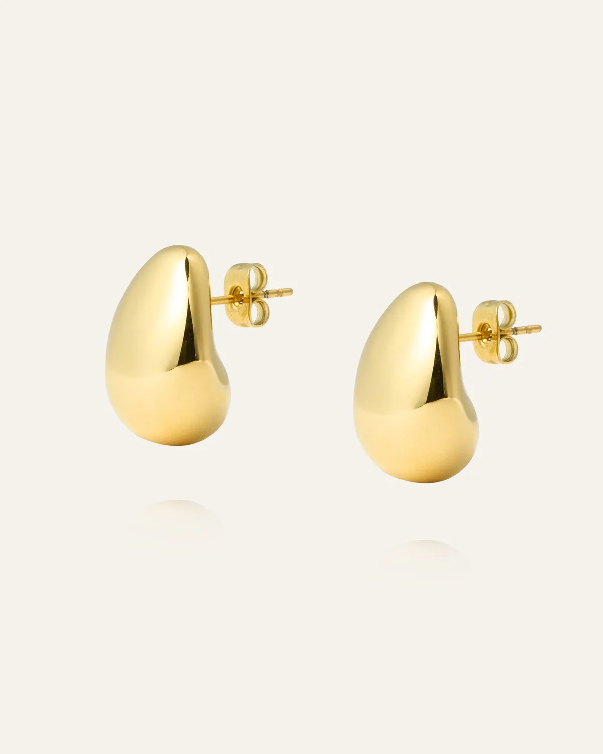 Mockberg Aura Small øredobber gull 14 mm forgylt