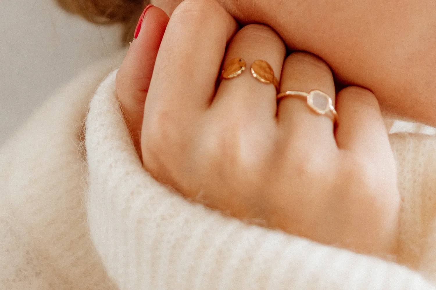 Eremis Alessia ring gullbelagt 18 karat