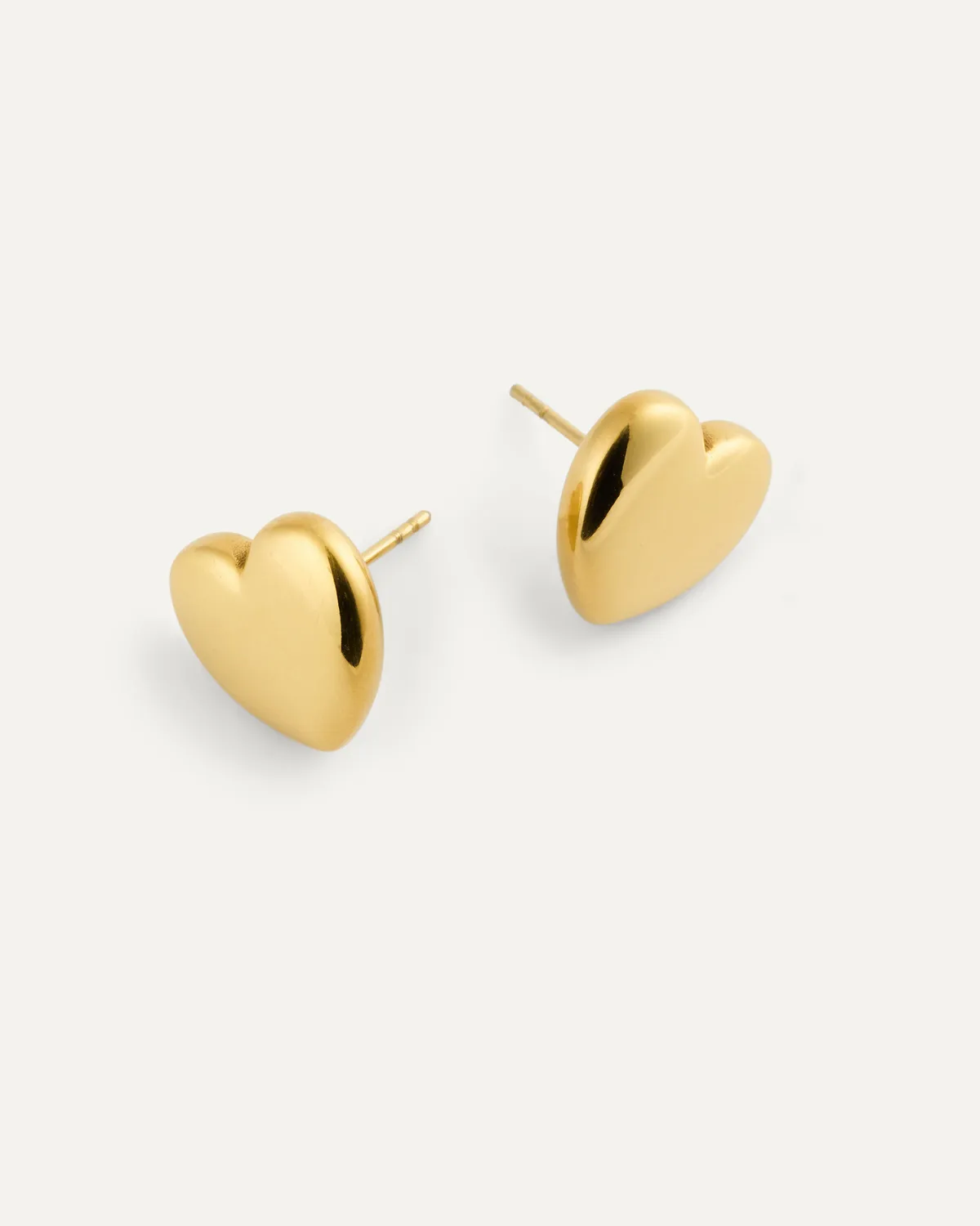 Mockberg Love Large Studs øredobber gull hjerte