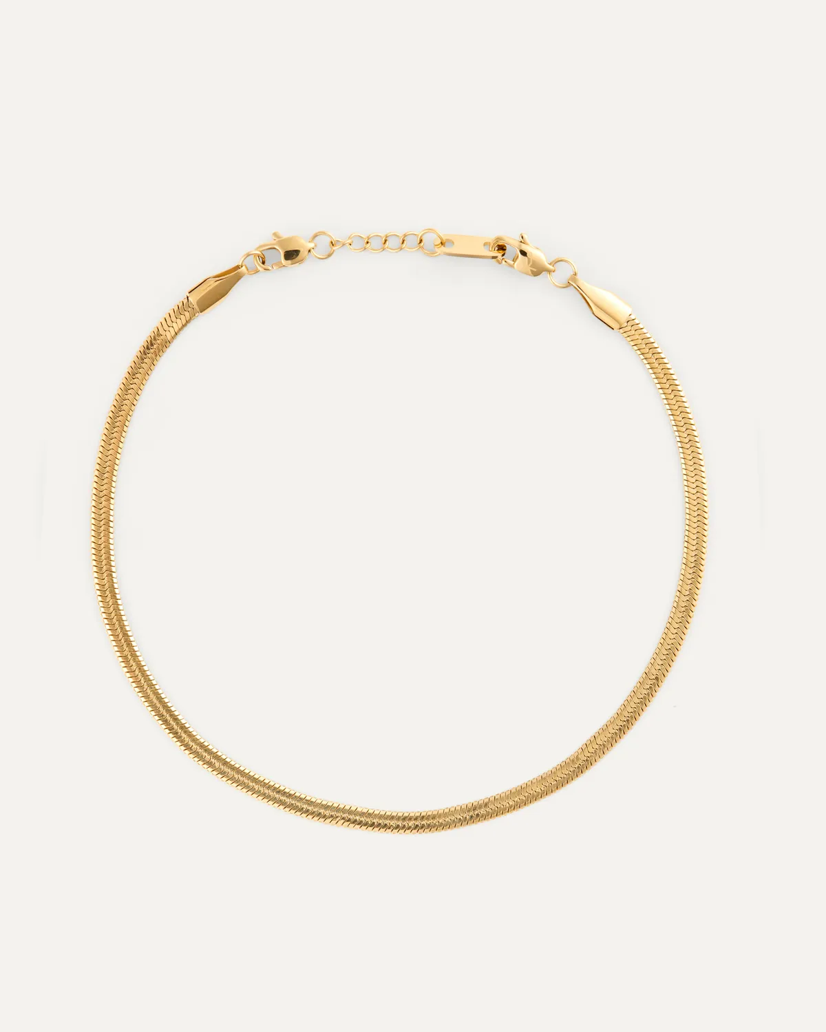 Mockberg Thin Snake Bracelet armbånd gull 3mm