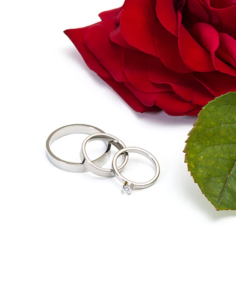Blomdahl Plain ring titan glatt hudvennlig