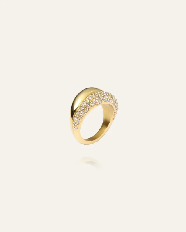 Mockberg Pavé Daring ring gull 50