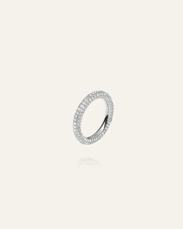 Mockberg Pavé Eternal ring sølv zirkonia