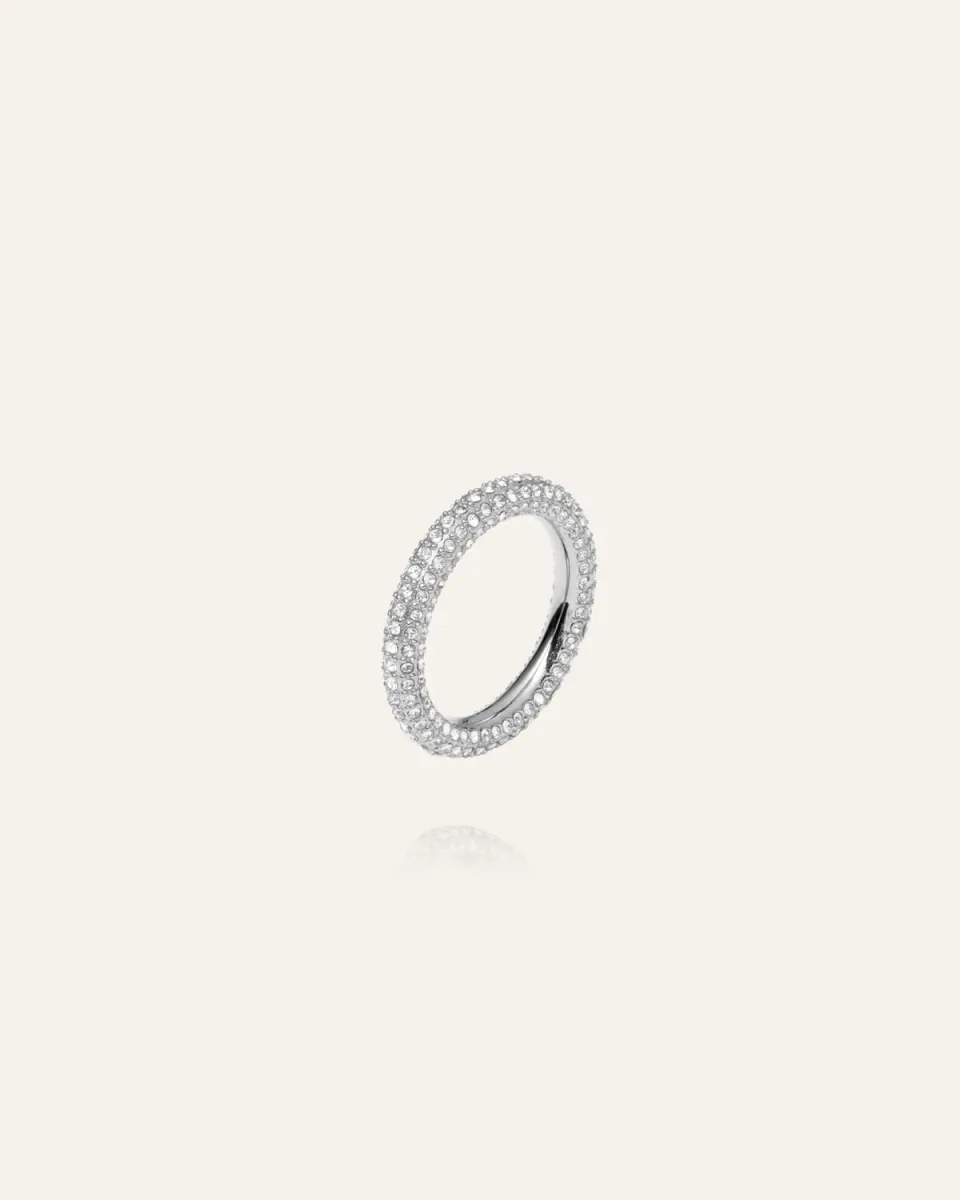 Mockberg Pavé Eternal ring sølv zirkonia
