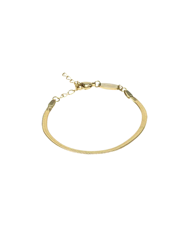 Blomdahl Plain armbånd gull 15,5–19 cm nikkelfri