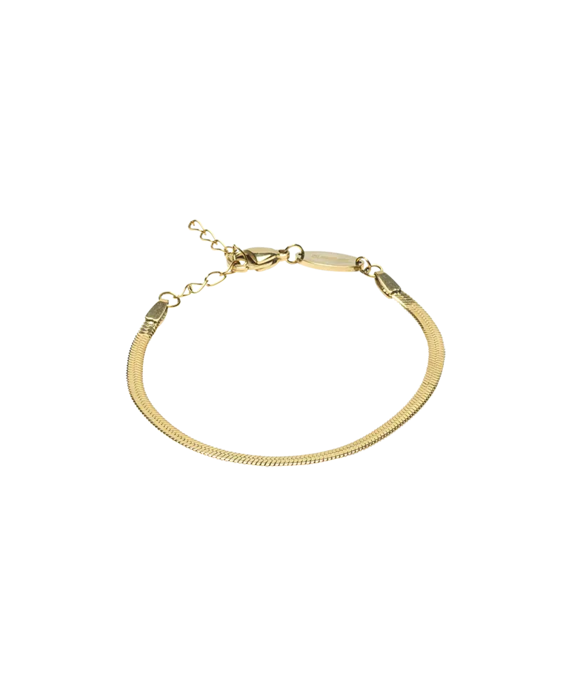Blomdahl Plain armbånd gull 15,5–19 cm nikkelfri