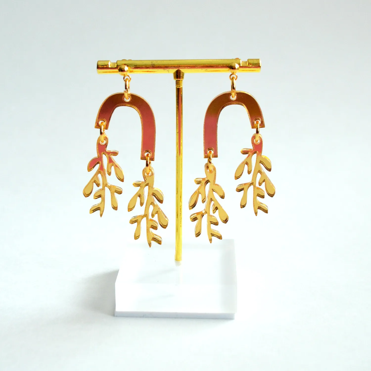 BooandBooFactory Gold Leaf Arch bladøredobber gull akryl