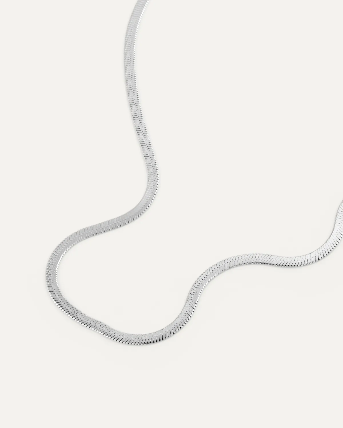 Mockberg Thin Snake halskjede 400 mm sølv vanntett