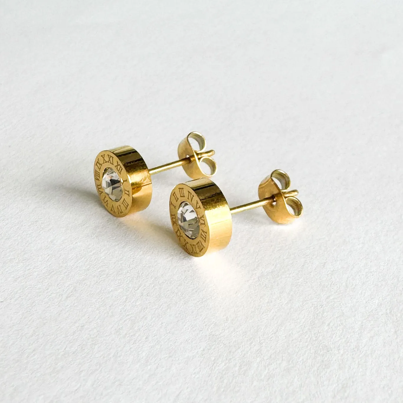 Mea Nani Roma Gold Studs øredobber 18K gull