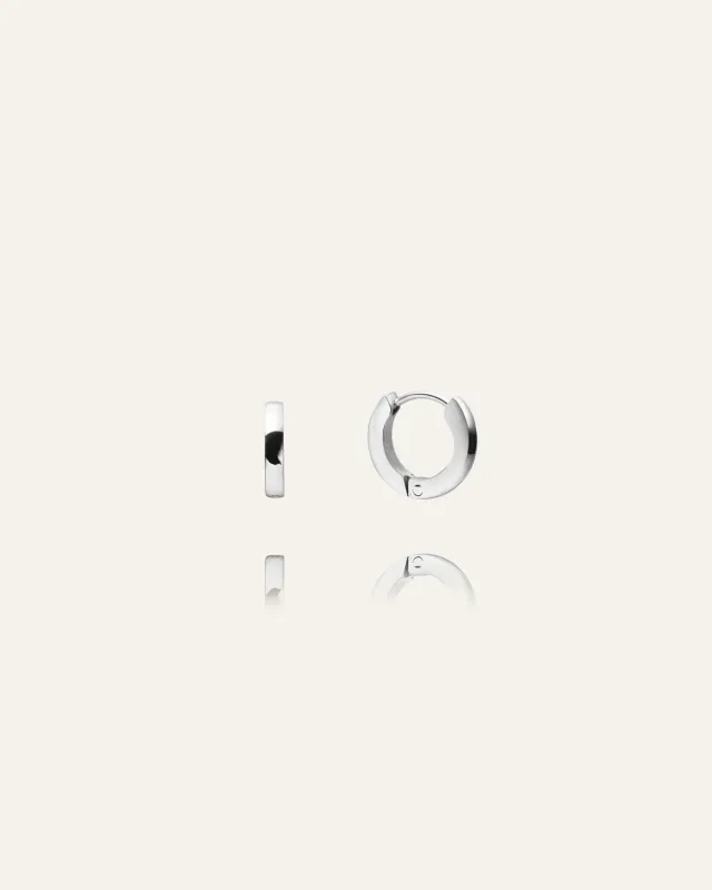 Mockberg Classic Mini Hoops øredobber sølv 11 mm