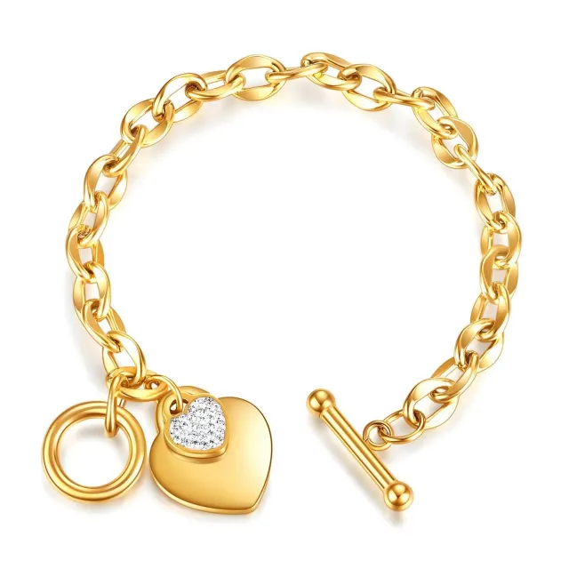 Mea Nani She’s Glowing armbånd hjerte 18K
