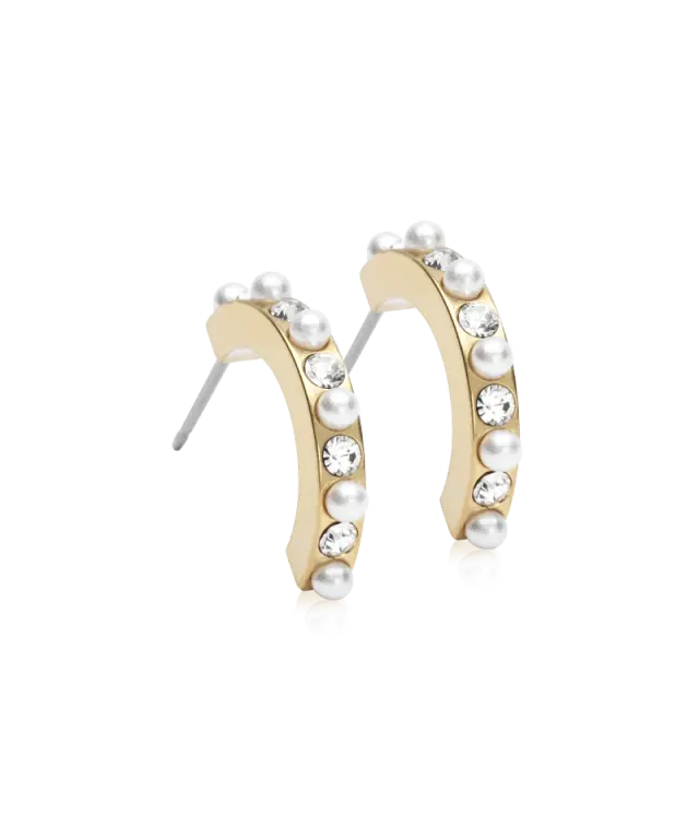 Blomdahl Pendant Mixed Curved øredobber 10/15 mm crystal