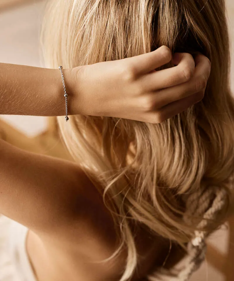 Blomdahl Grand Ball armbånd sølv 15,5–19 cm nikkelfritt