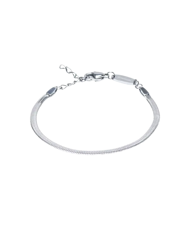 Blomdahl Plain armbånd sølv 15,5–19 cm nikkelfritt