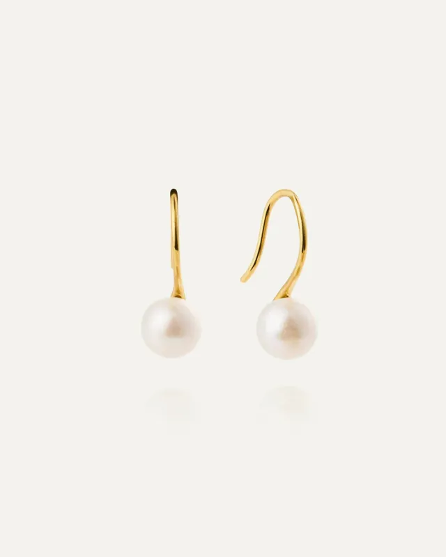 Mockberg Dream Pearl øredobber gull 18 mm