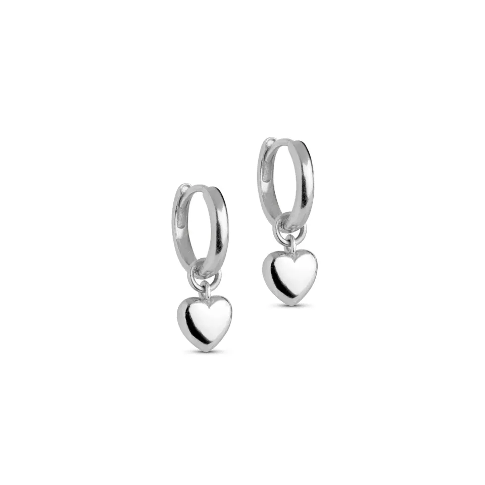 Enamel Copenhagen Amore hoops øreringer 20x7 mm sølv