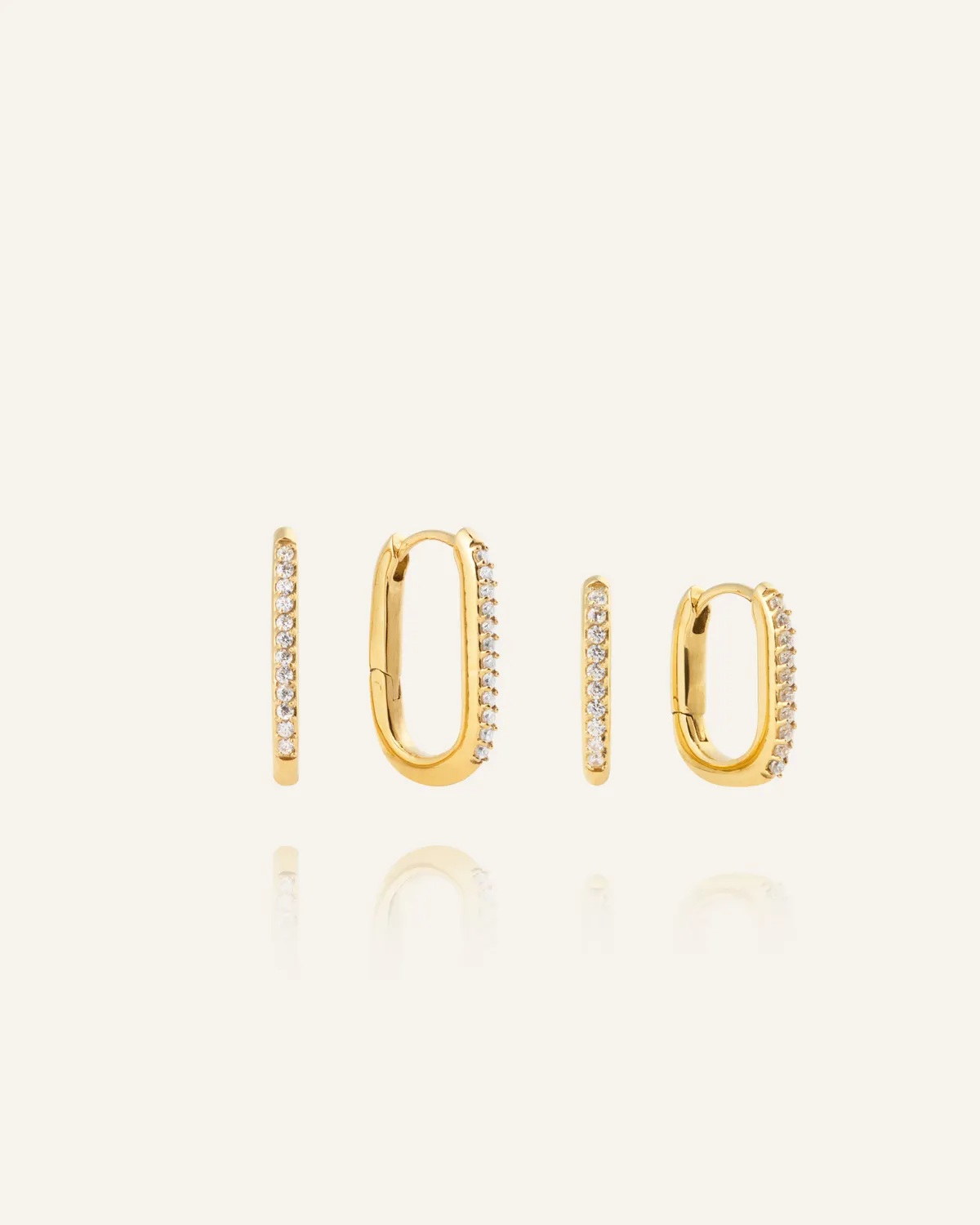 Mockberg Sparkle Small U-Hoops øredobber gull 15 mm