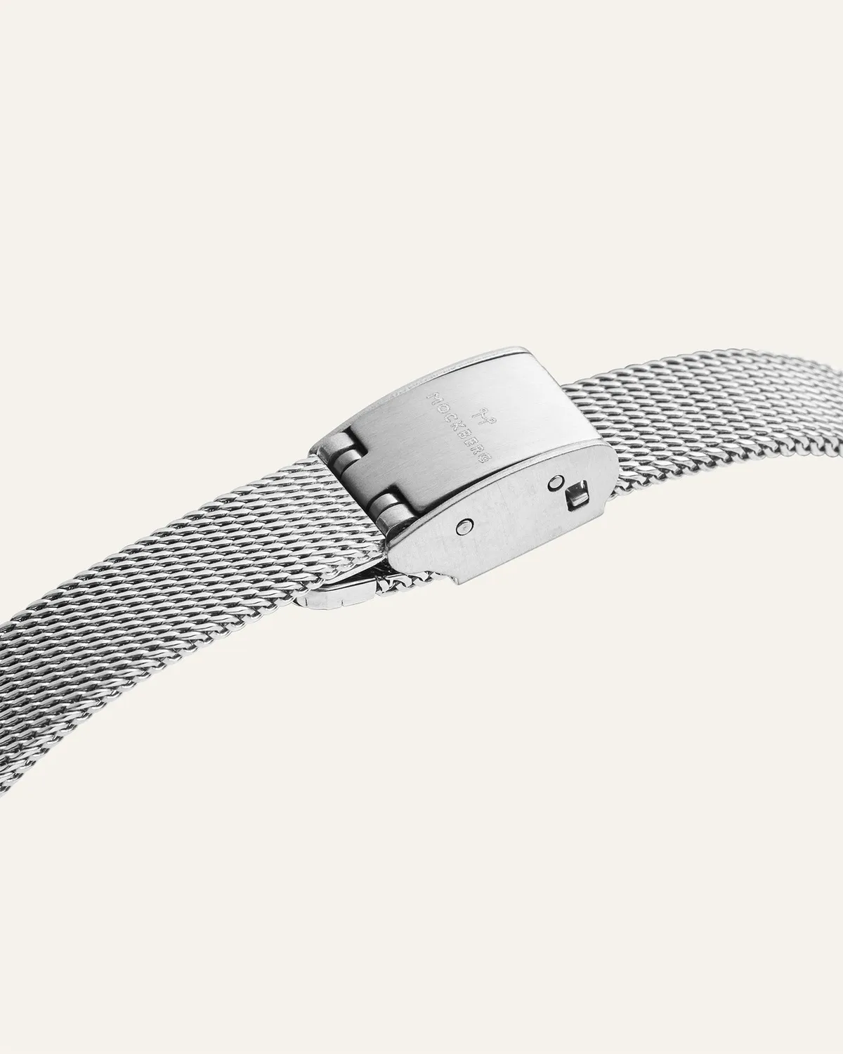 Mockberg Retro Mesh klokkereim sølv Standard