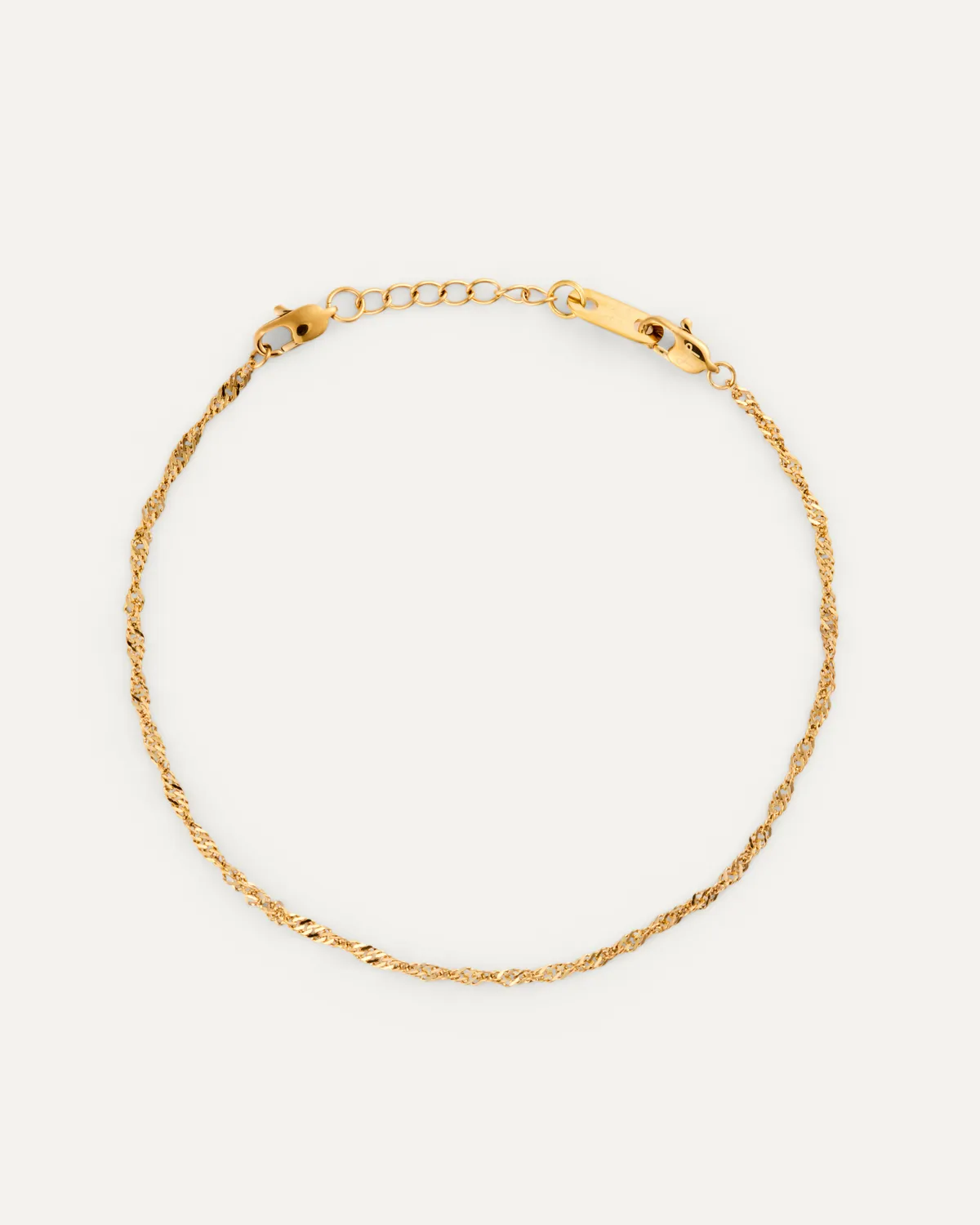 Mockberg Twirl armbånd gull Medium 170 mm