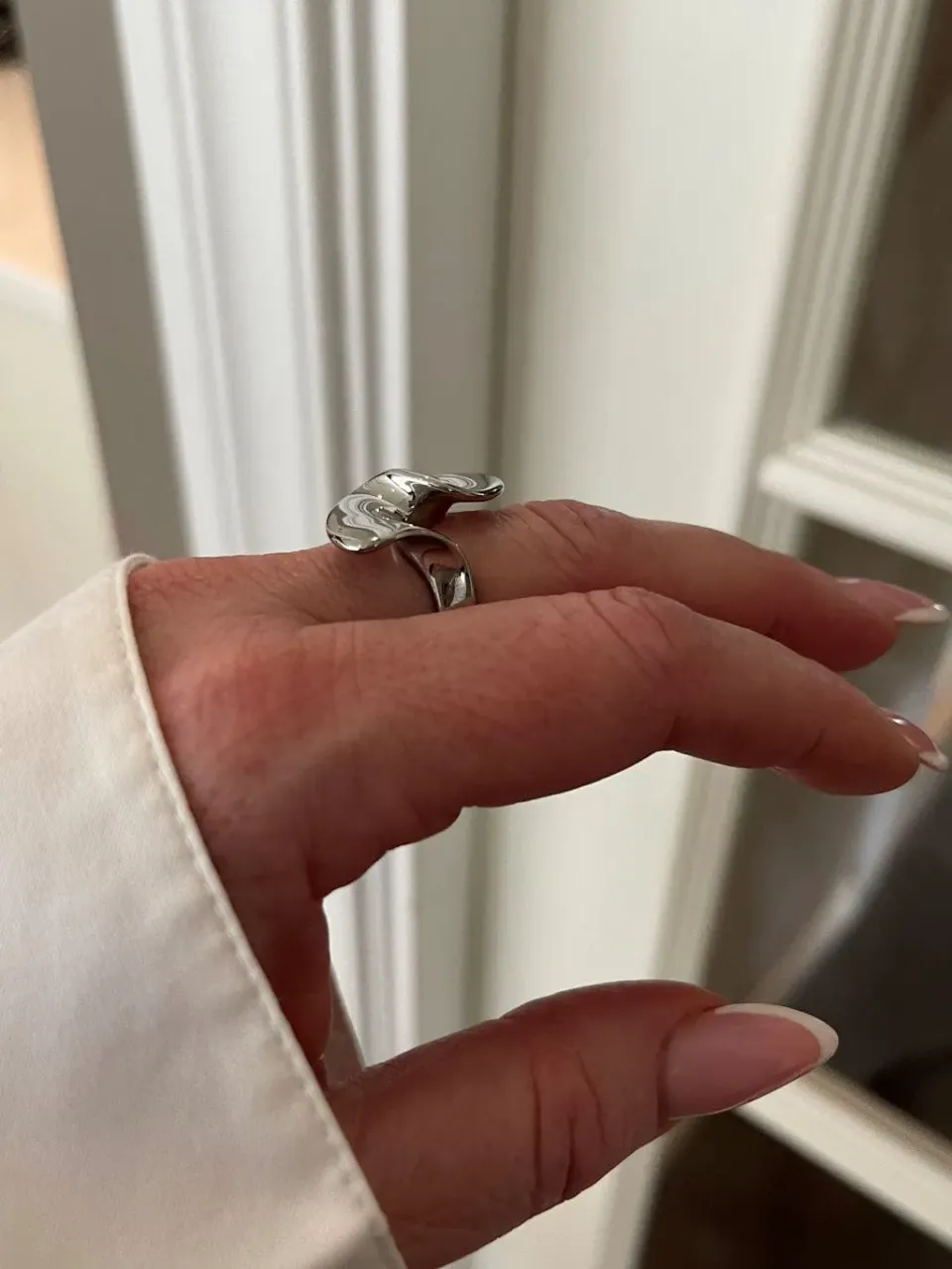 Mea Nani Swirl Ring sølv kirurgisk stål nikkelfri