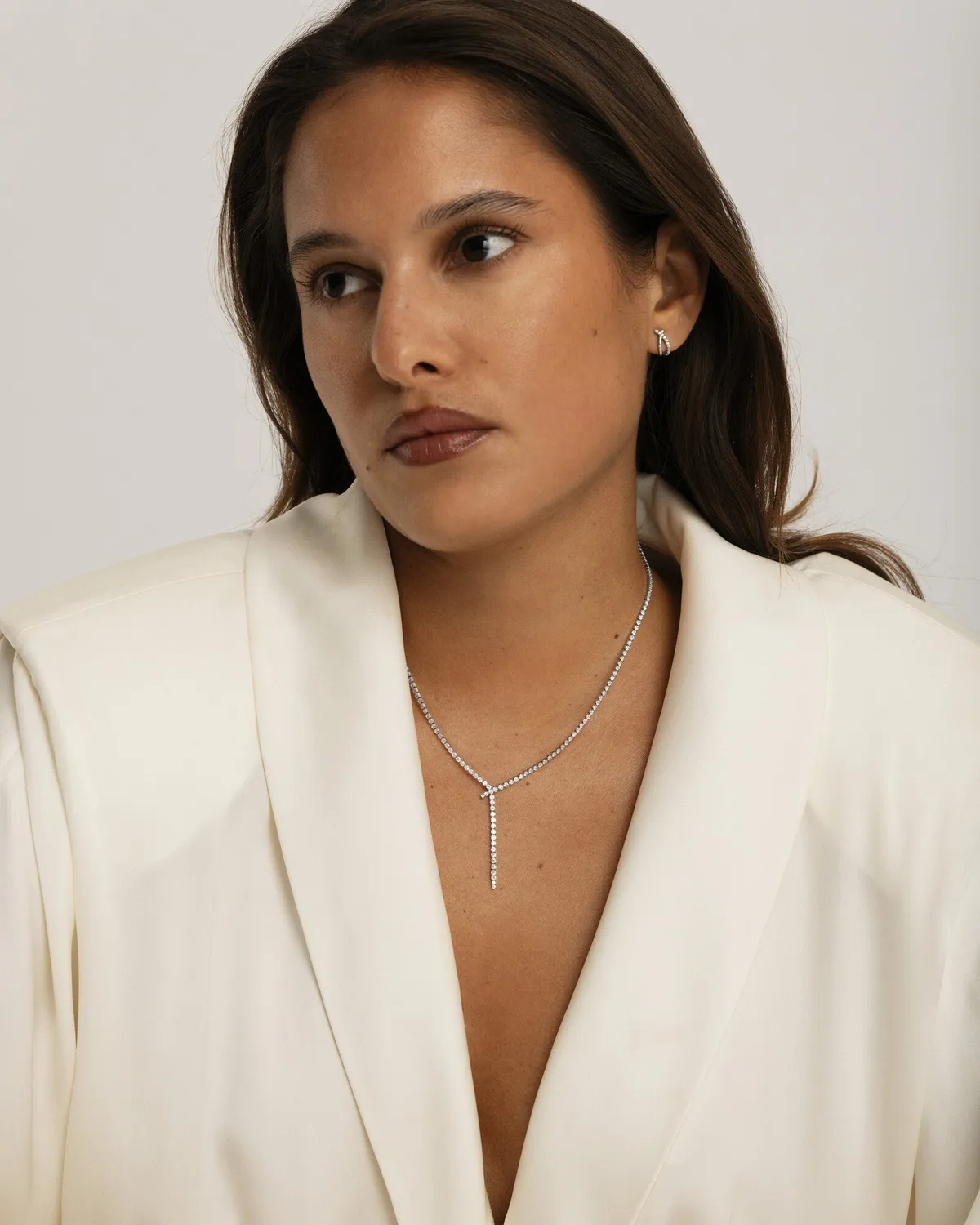 Mockberg Eve Necklace halssmykke sølv 370 mm