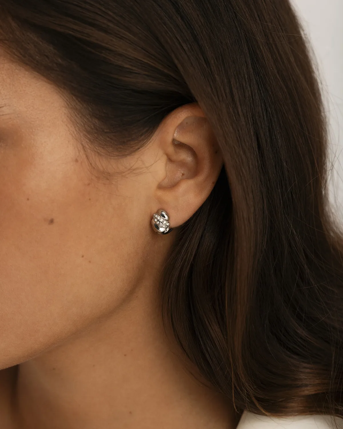 Mockberg Noela Small hoops sølv 13 mm