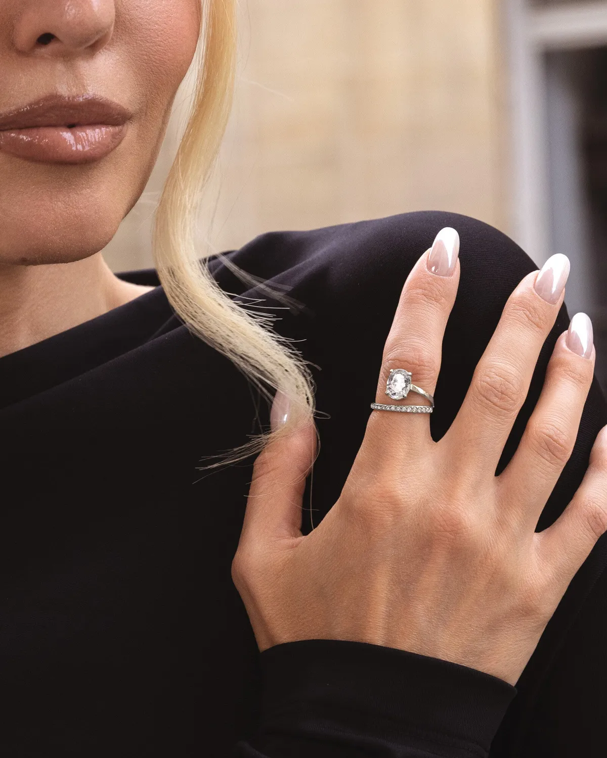 Mockberg Vivienne Steel Ring ring sølv cz