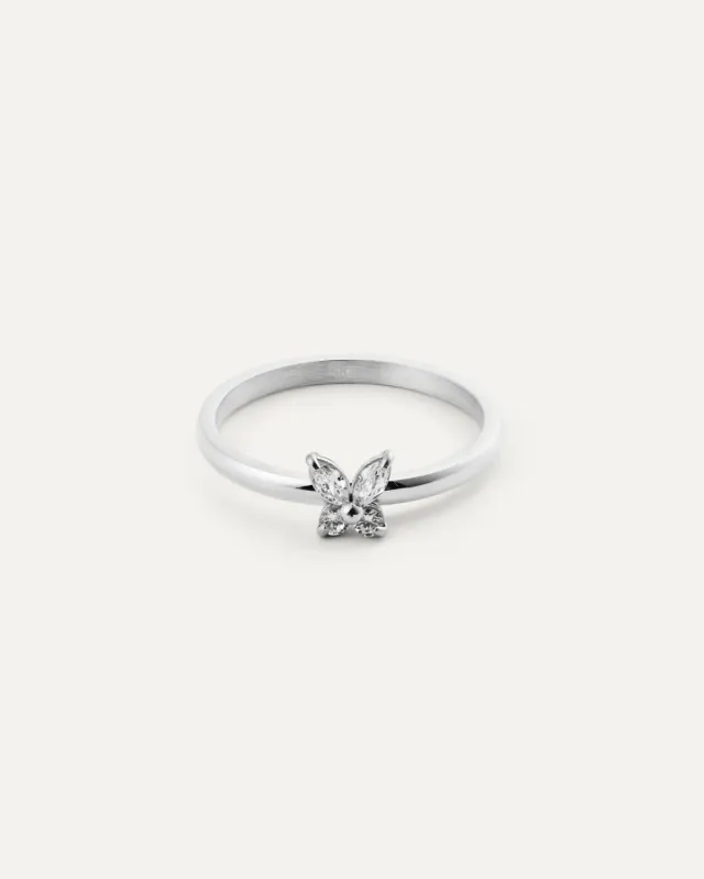 Mockberg Butterfly Ring ring sølv sommerfugl