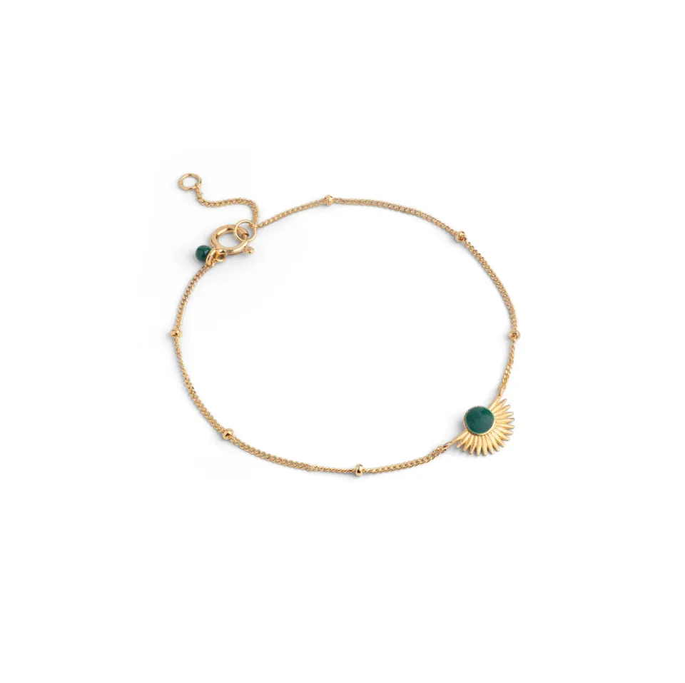 Enamel Soleil Petrol Green armbånd 15,5+2 cm