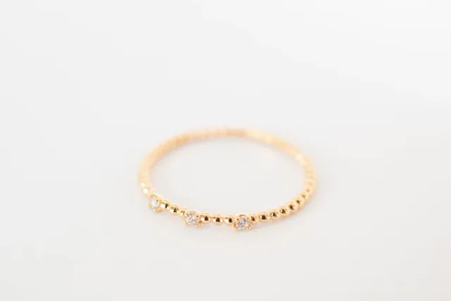 Eremis Carine ring 18k gull zirkonia