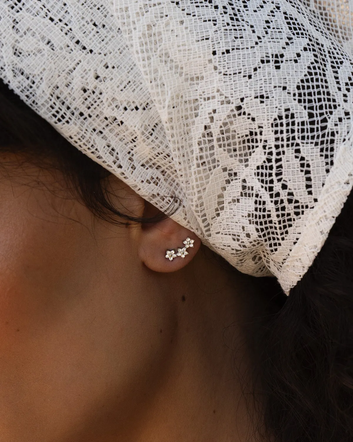 Mockberg Ellie Studs øredobber 6,6x14 mm sølv