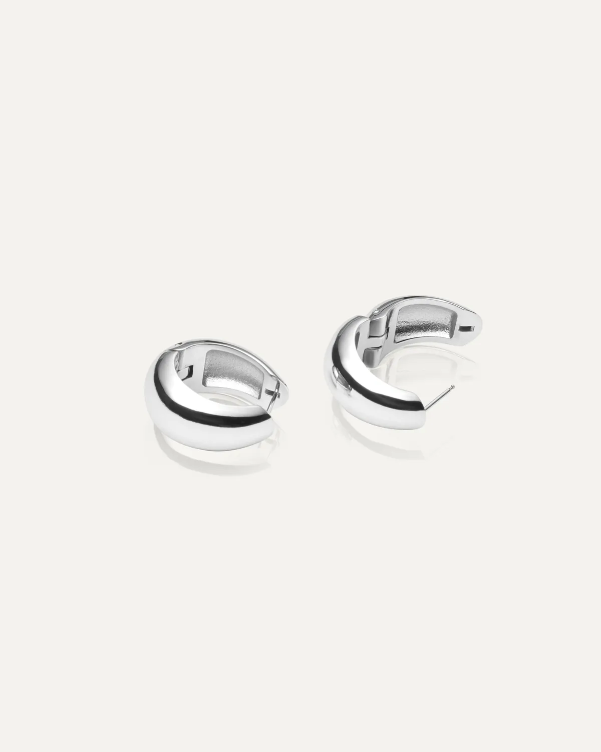 Mockberg Aura Bold Hoops øredobber sølv 25 mm