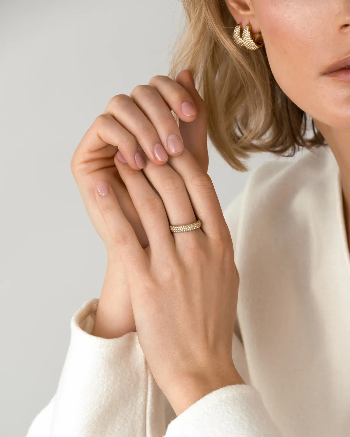 Mockberg Amour Ring ring 54 gull zirkonia