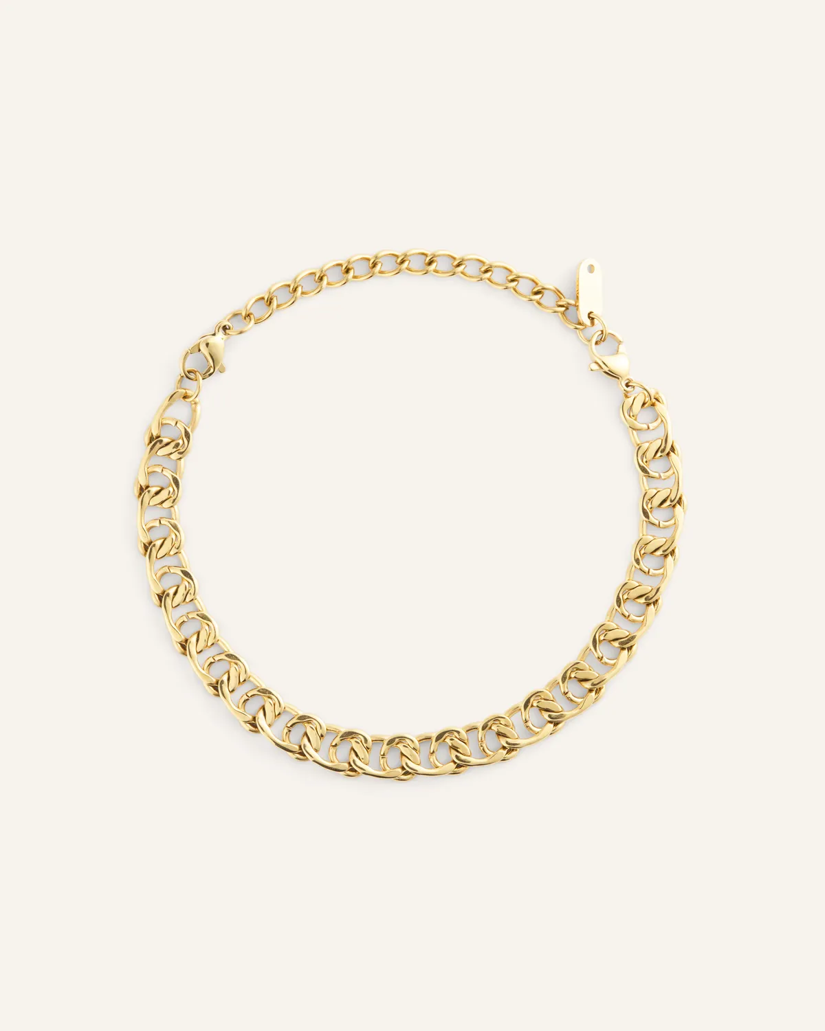 Mockberg Infinity Grand armbånd gull flate lenker