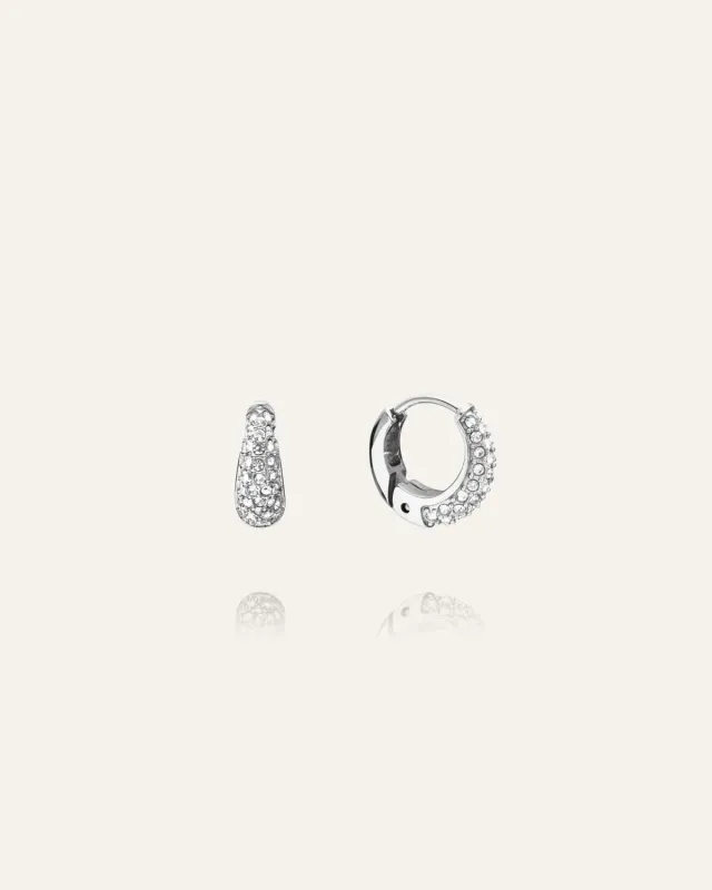 Mockberg Pavé Precious Mini Hoops øredobber 12 mm