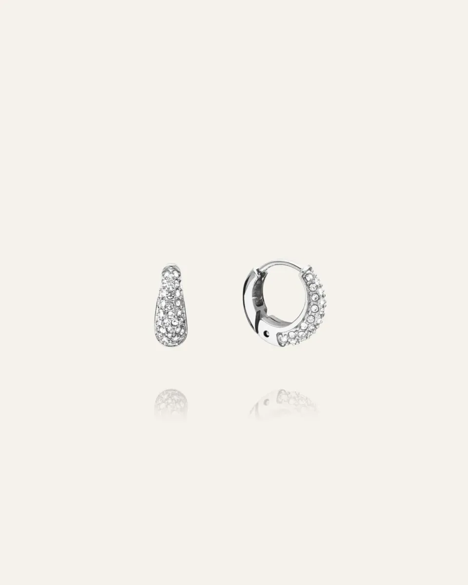 Mockberg Pavé Precious Mini Hoops øredobber 12 mm