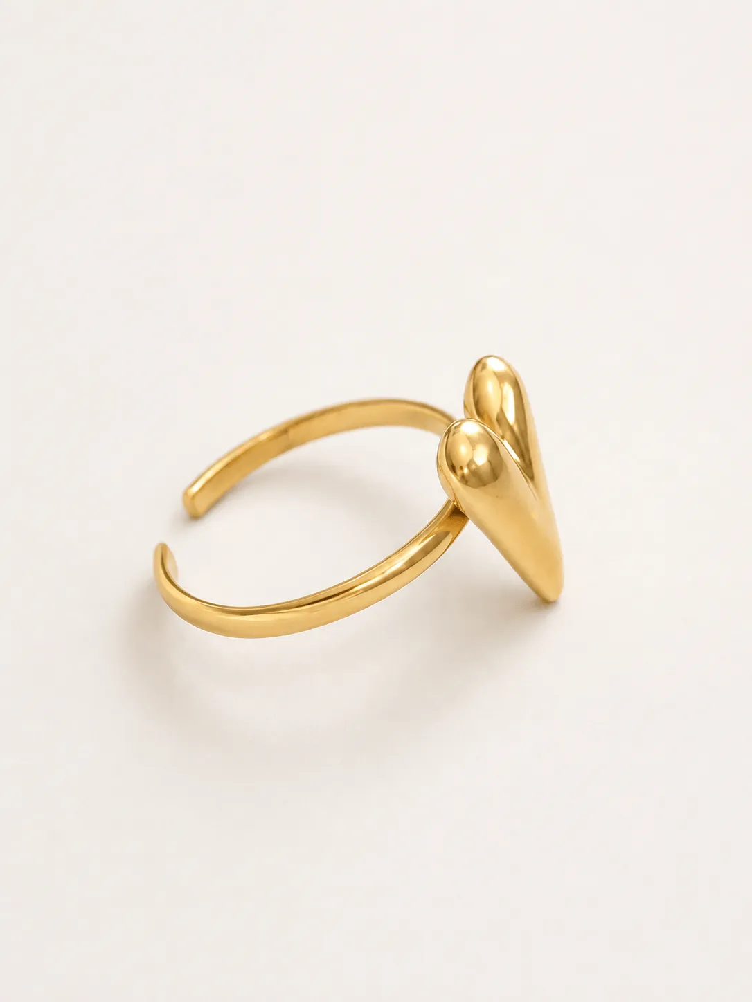 Mea Nani Golden Heart ring 14K gull justerbar