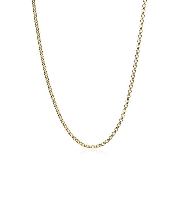 Blomdahl Tiny Box Chain halskjede gull 48–52 cm nikkelfritt