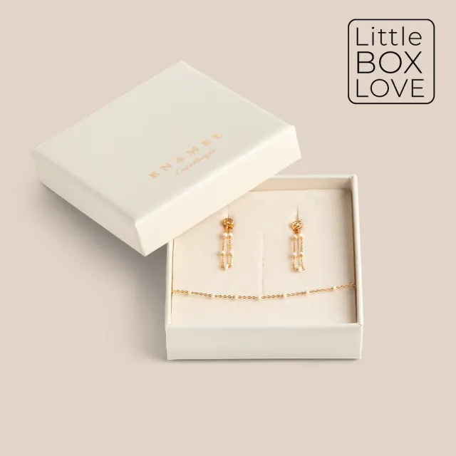 Enamel Lola Daisy Classic smykkesett med gavepose