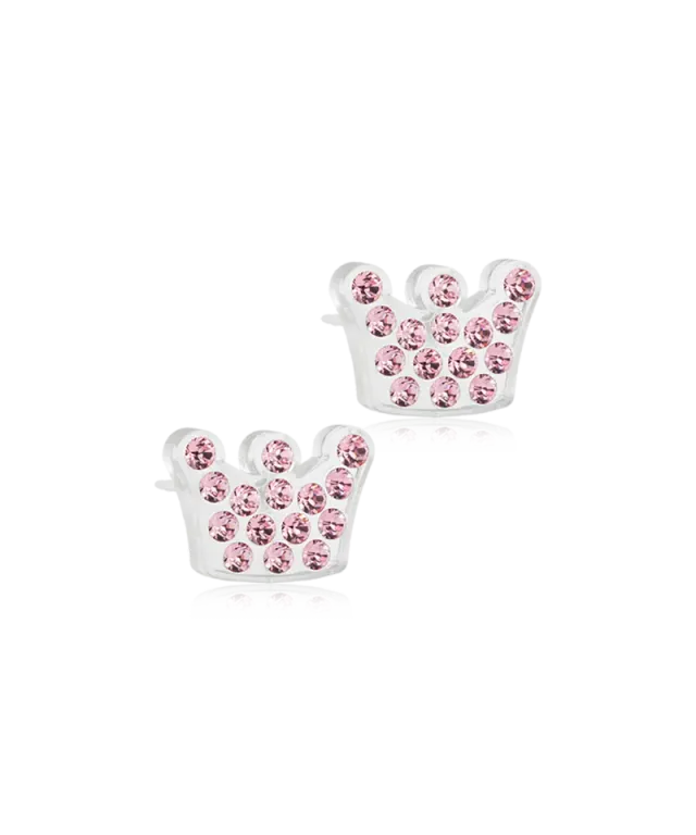 Blomdahl Brilliance Princess øredobber light rose 9 mm plast