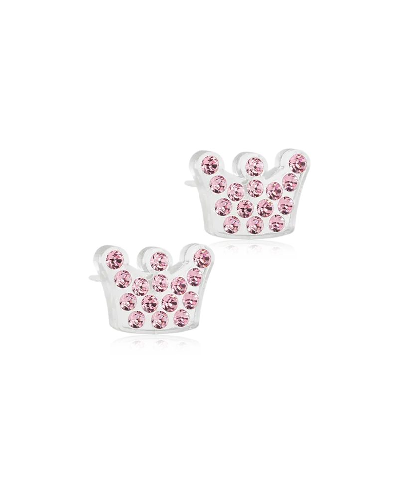 Blomdahl Brilliance Princess øredobber light rose 9 mm plast