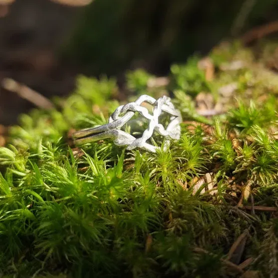 Kunstnerbonden Alv ring sølv rustikk