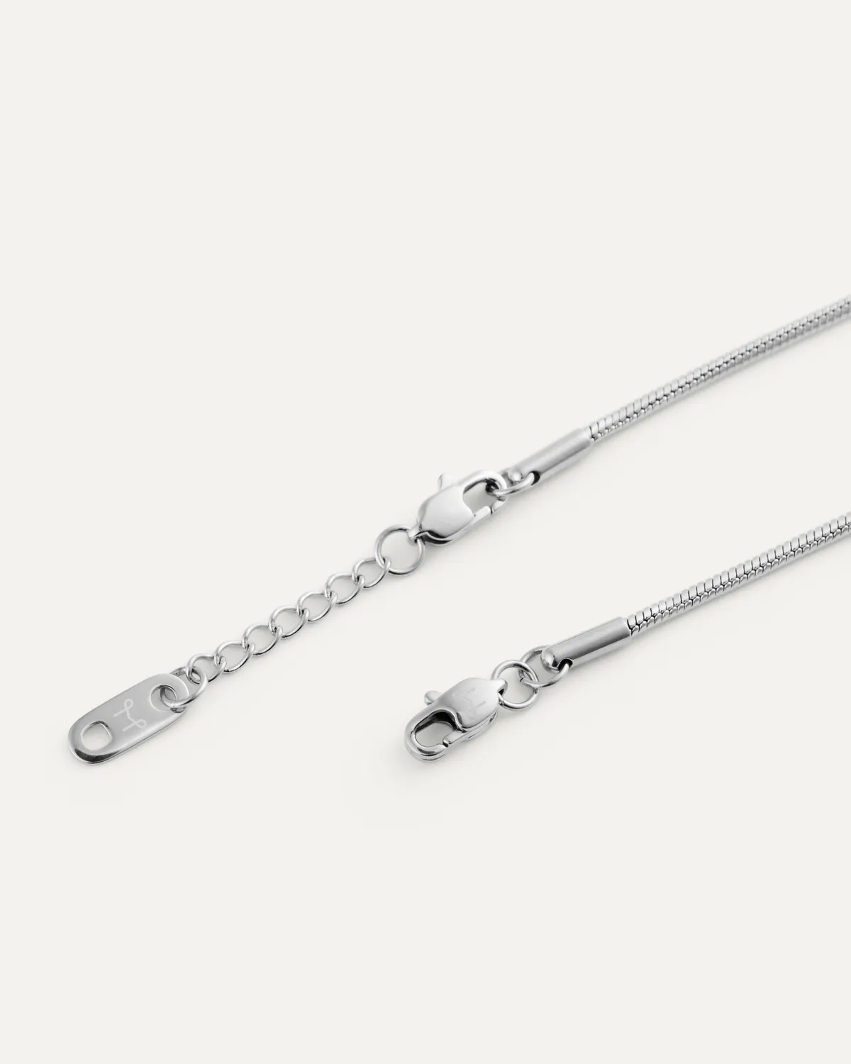 Mockberg Snake Chain armbånd sølv smalt