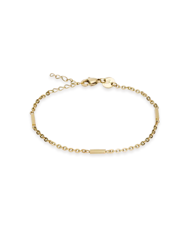 Blomdahl Grace armbånd 15,5–19 cm gullfarget