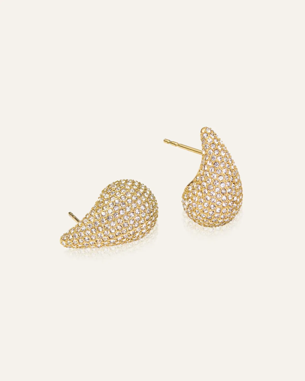 Mockberg Pavé Daring Small øredobber gull cubic zirconia