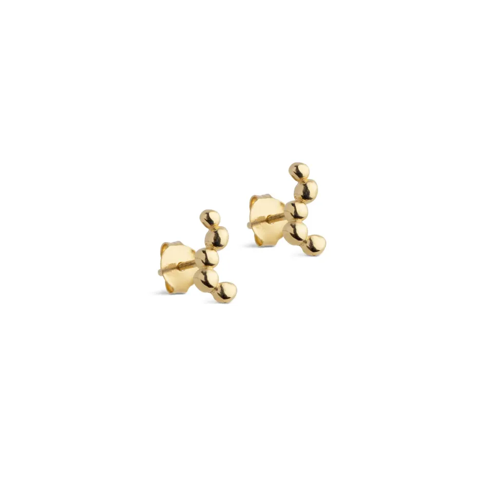 Enamel Nara Long studs 10,5x5 mm gull