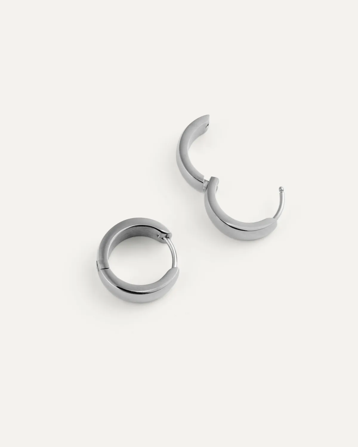 Mockberg Chunky Hoops Medium øredobber sølv 16 mm