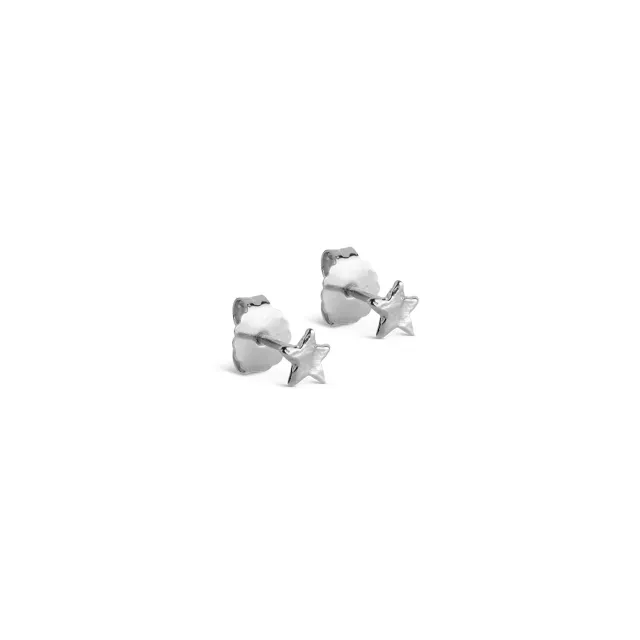 Enamel Star Energy studs 5 mm sølv