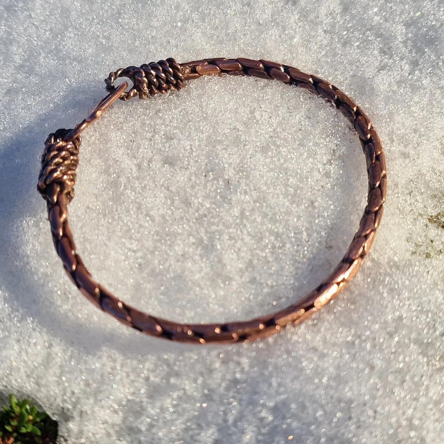 Kunstnerbonden Galdre armring kobber 22 cm