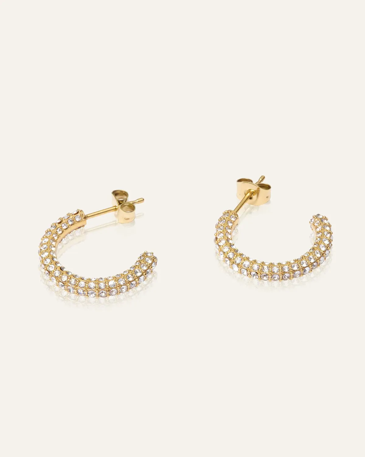 Mockberg Pavé Eternal Large Earrings øredobber gull 20 mm